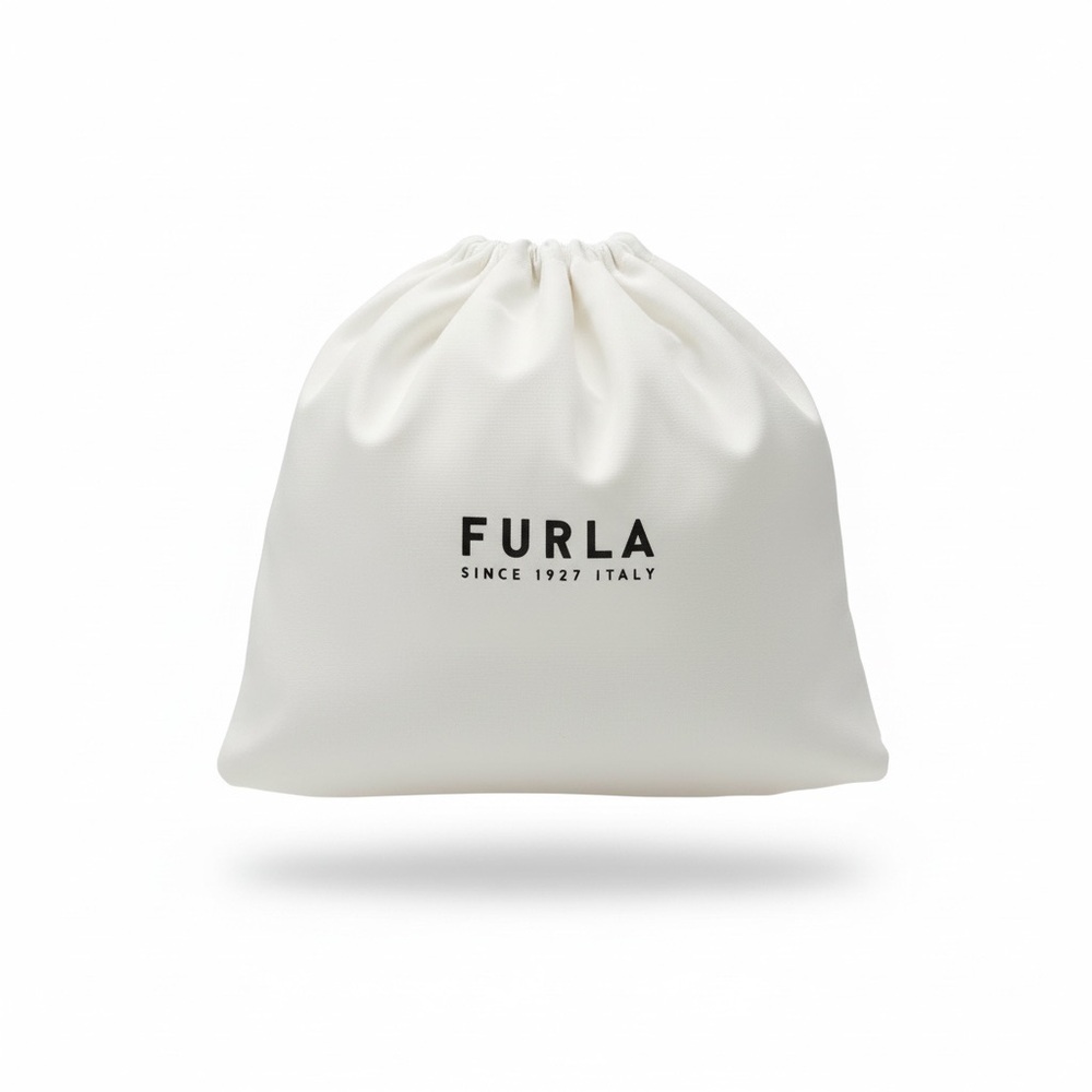Furla Cream Drawstring Pouch